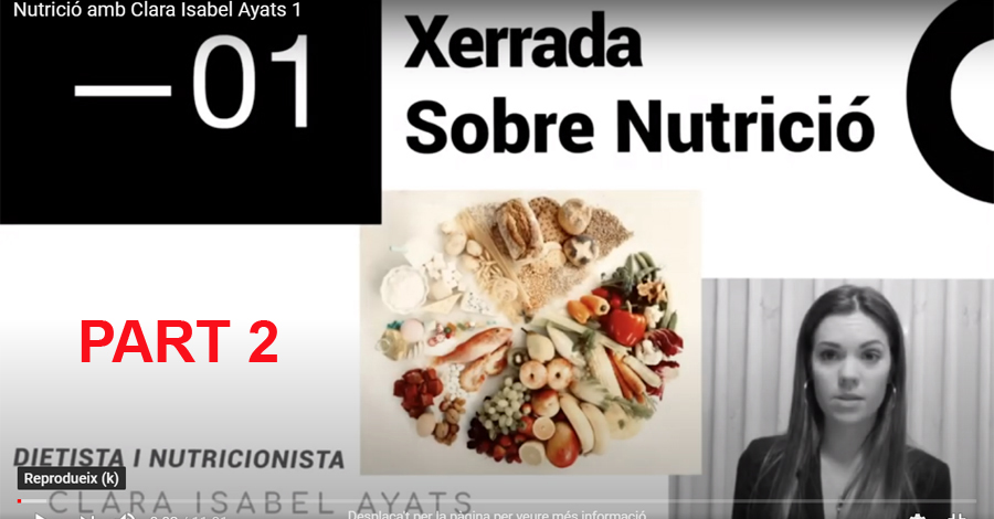 COVID-19. Recomanacions nutricionals (Part 2 de 2)